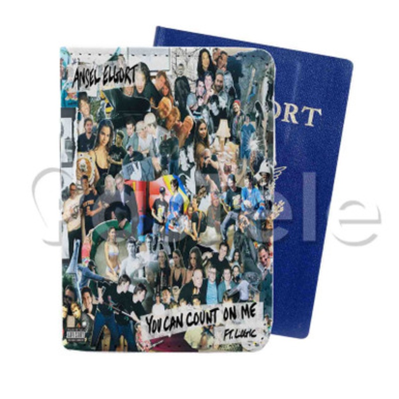 You Can Count On Me Ansel Elgort Feat Logic Custom PU Leather Passport Travel Baggage Tag Cover