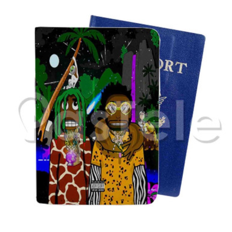 Zoboomafoo Hoodrich Pablo Juan Feat Lil Uzi Vert Custom PU Leather Passport Travel Baggage Tag Cover