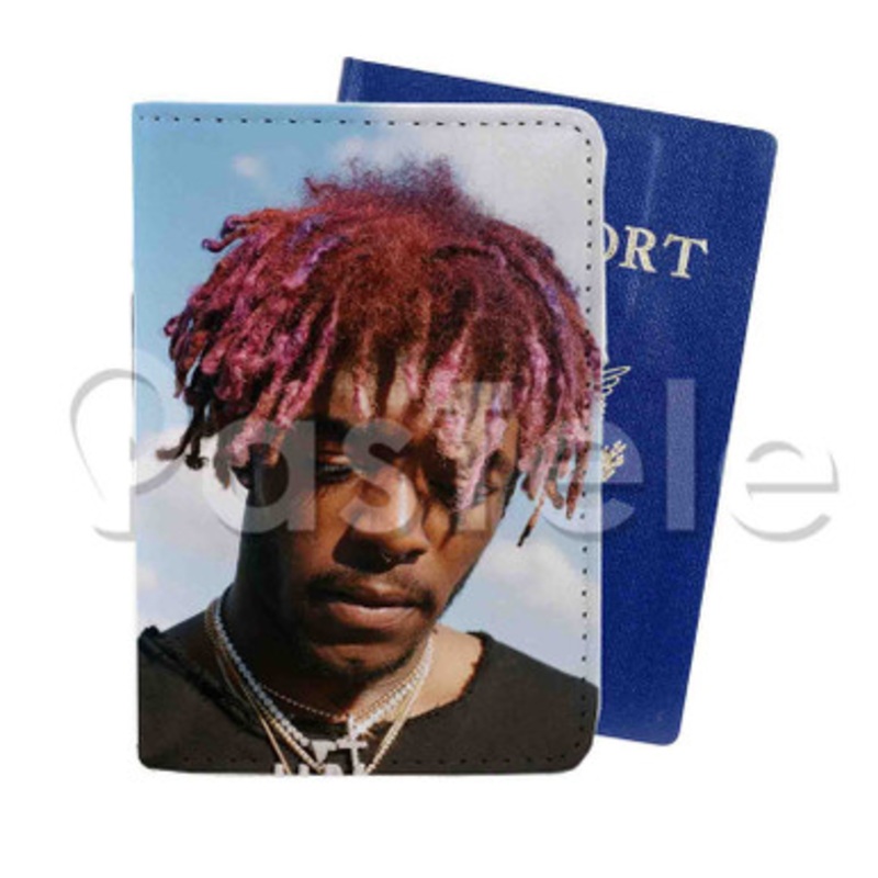 A AP Rocky Lil Uzi Vert Custom PU Leather Passport Travel Baggage Tag Cover