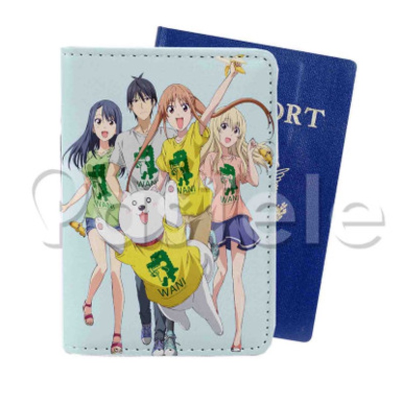 Aho Girl Custom PU Leather Passport Travel Baggage Tag Cover