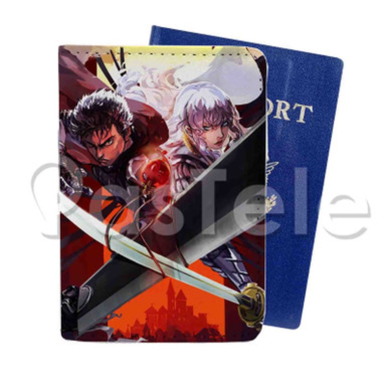 Berserk Custom PU Leather Passport Travel Baggage Tag Cover