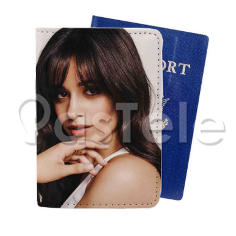 Camila Cabello Beautiful Custom PU Leather Passport Travel Baggage Tag Cover