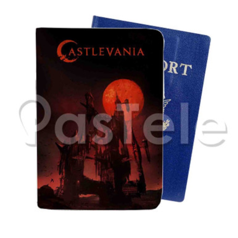 Castlevania Custom PU Leather Passport Travel Baggage Tag Cover