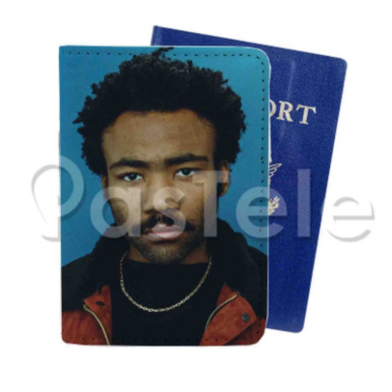 Childish Gambino Donald Glover Custom PU Leather Passport Travel Baggage Tag Cover