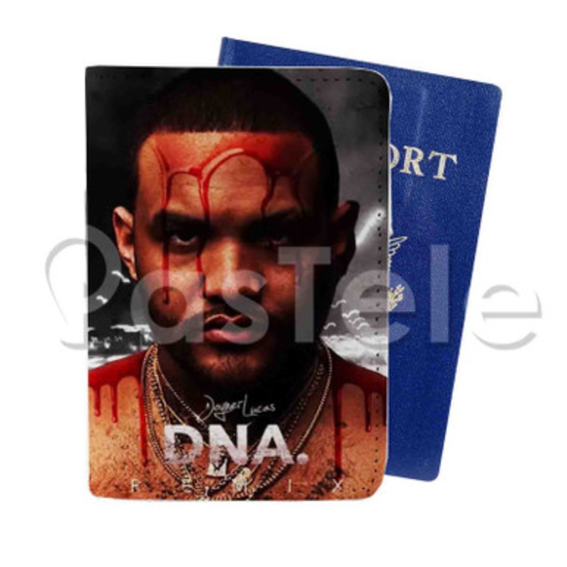 DNA Freestyle Joyner Lucas Custom PU Leather Passport Travel Baggage Tag Cover