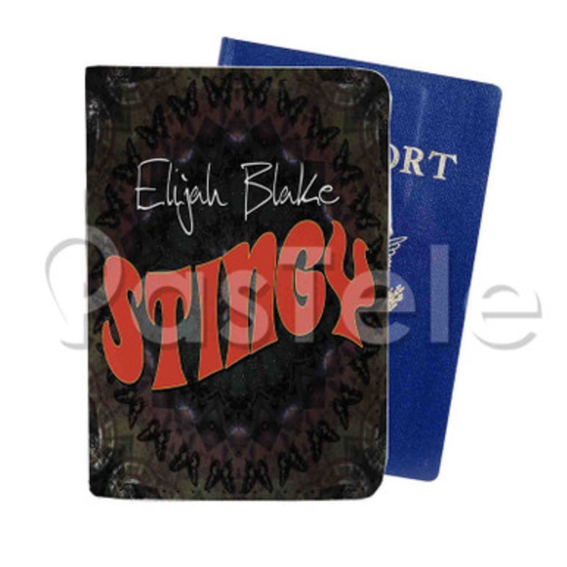 Elijah Blake Stingy Custom PU Leather Passport Travel Baggage Tag Cover