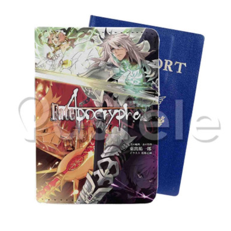Fate Apocrypha Custom PU Leather Passport Travel Baggage Tag Cover