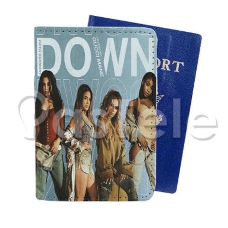 Fifth Harmony Down Custom PU Leather Passport Travel Baggage Tag Cover