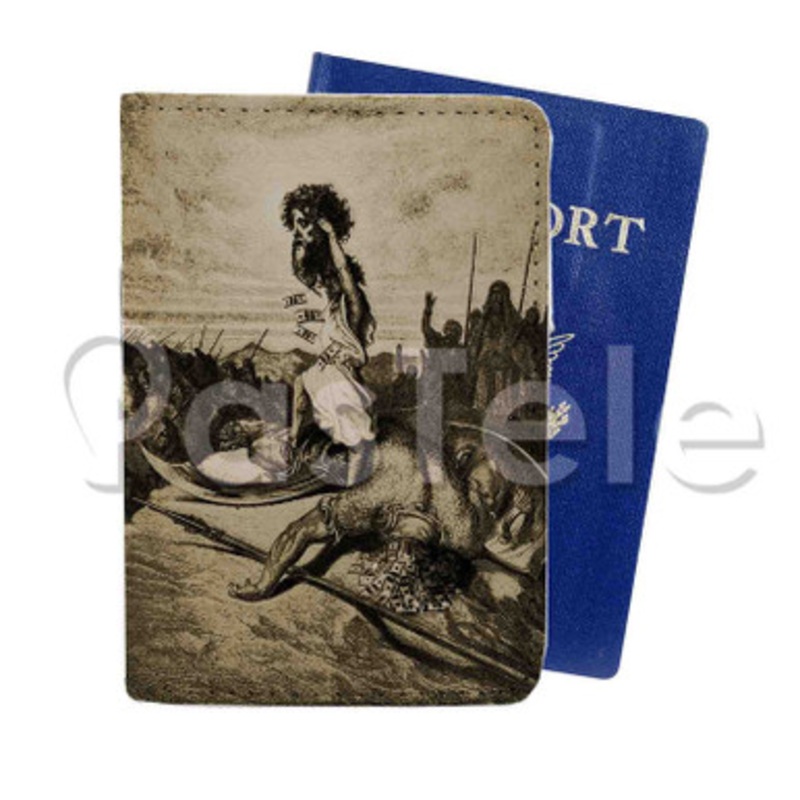 Get Money Michael Da Vinci Custom PU Leather Passport Travel Baggage Tag Cover