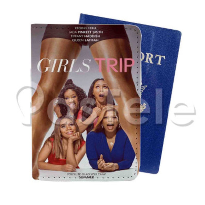 Girls Trip Custom PU Leather Passport Travel Baggage Tag Cover