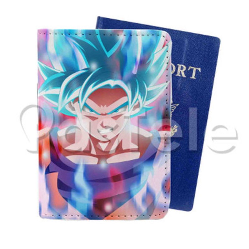 Goku Dragon Ball Super Custom PU Leather Passport Travel Baggage Tag Cover