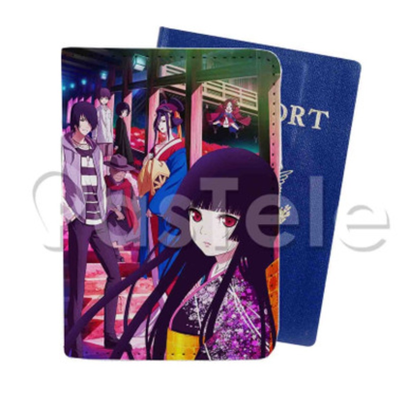 Hell Girl Fourth Twilight Custom PU Leather Passport Travel Baggage Tag Cover