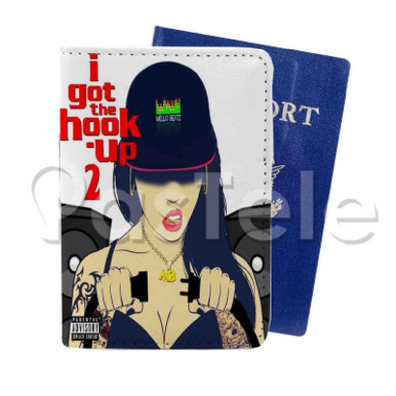 I Got The Hookup Mello Beatz Custom PU Leather Passport Travel Baggage Tag Cover