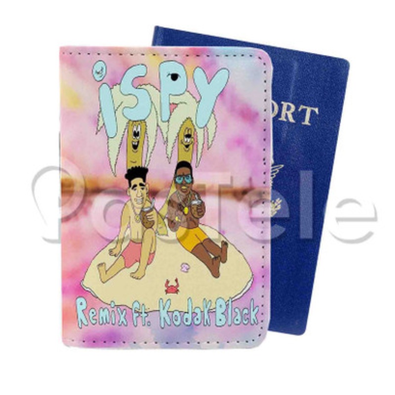 i Spy Kyle Feat Kodak Black Custom PU Leather Passport Travel Baggage Tag Cover