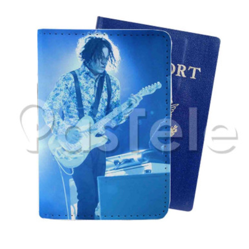 Jack White Custom PU Leather Passport Travel Baggage Tag Cover