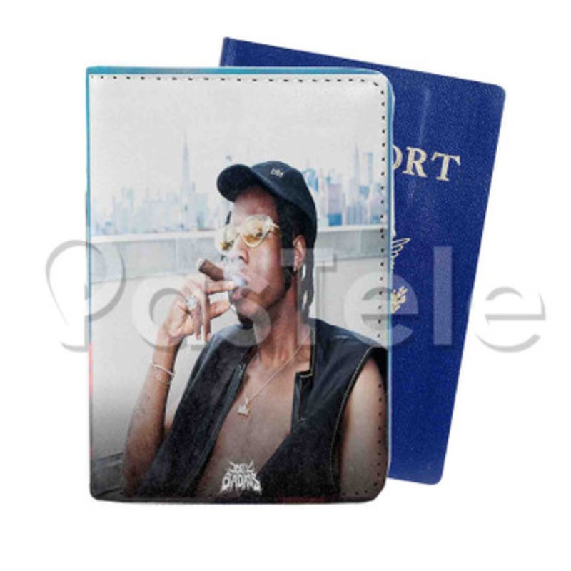 Joey Bada Too Lit Custom PU Leather Passport Travel Baggage Tag Cover