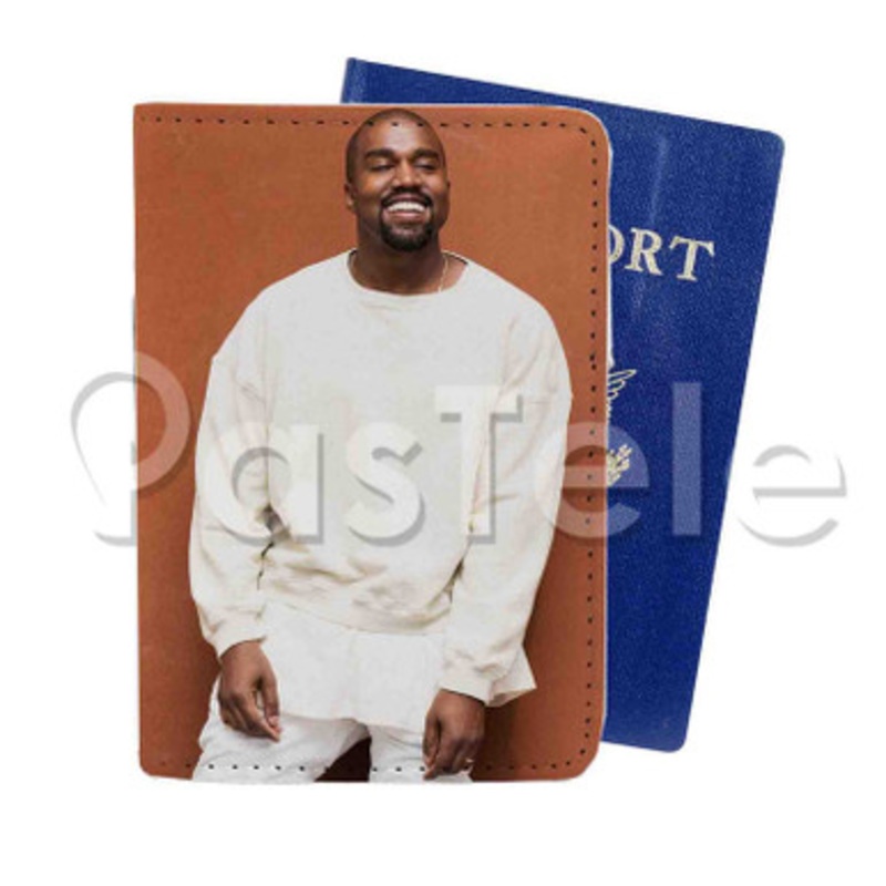 Kanye West Custom PU Leather Passport Travel Baggage Tag Cover