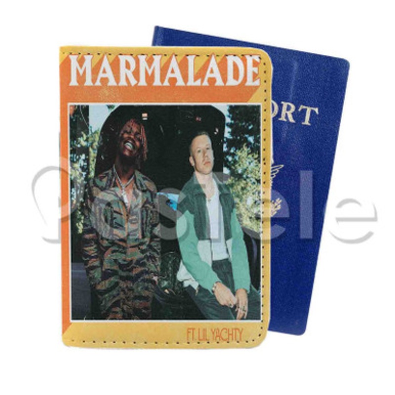 Macklemore feat Lil Yachty Custom PU Leather Passport Travel Baggage Tag Cover