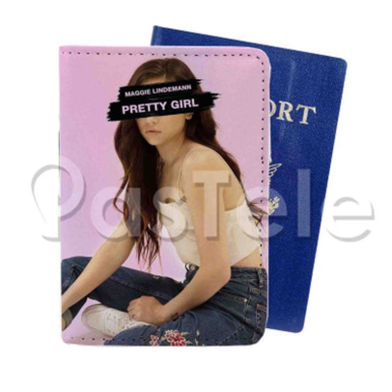 Maggie Lindemann Pretty Girl Custom PU Leather Passport Travel Baggage Tag Cover