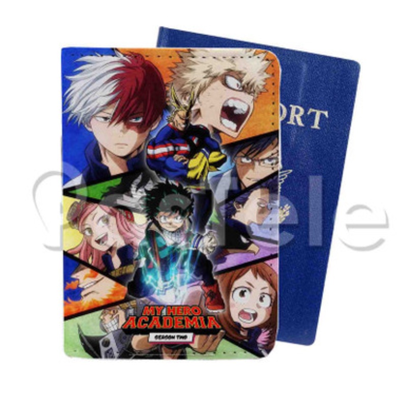 My Hero Academia Custom PU Leather Passport Travel Baggage Tag Cover