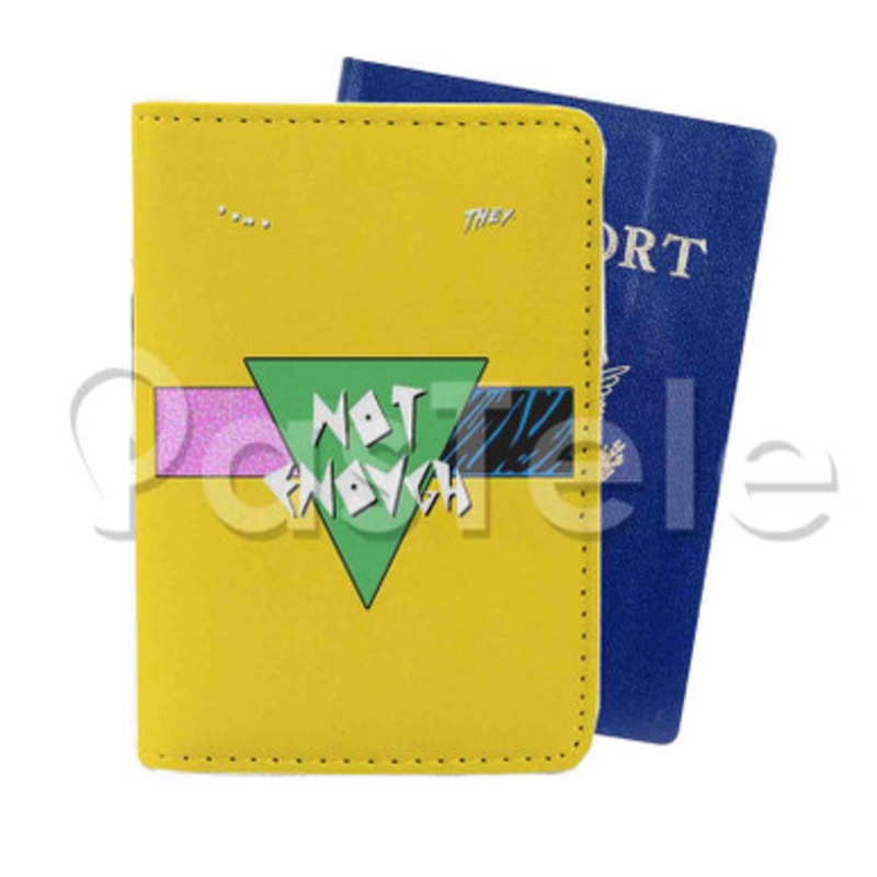 Not Enough Lido Feat THEY Custom PU Leather Passport Travel Baggage Tag Cover