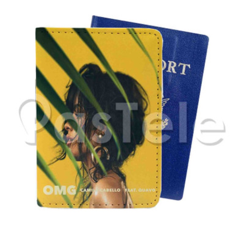 OMG Camila Cabello Feat Quavo Custom PU Leather Passport Travel Baggage Tag Cover
