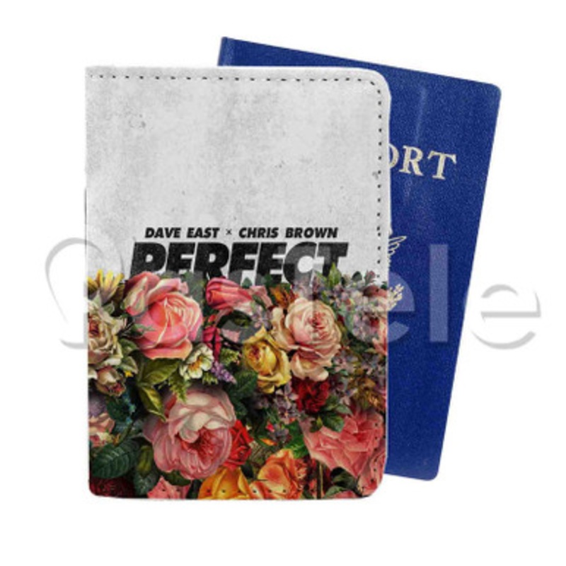 Perfect Dave East Feat Chris Brown Custom PU Leather Passport Travel Baggage Tag Cover