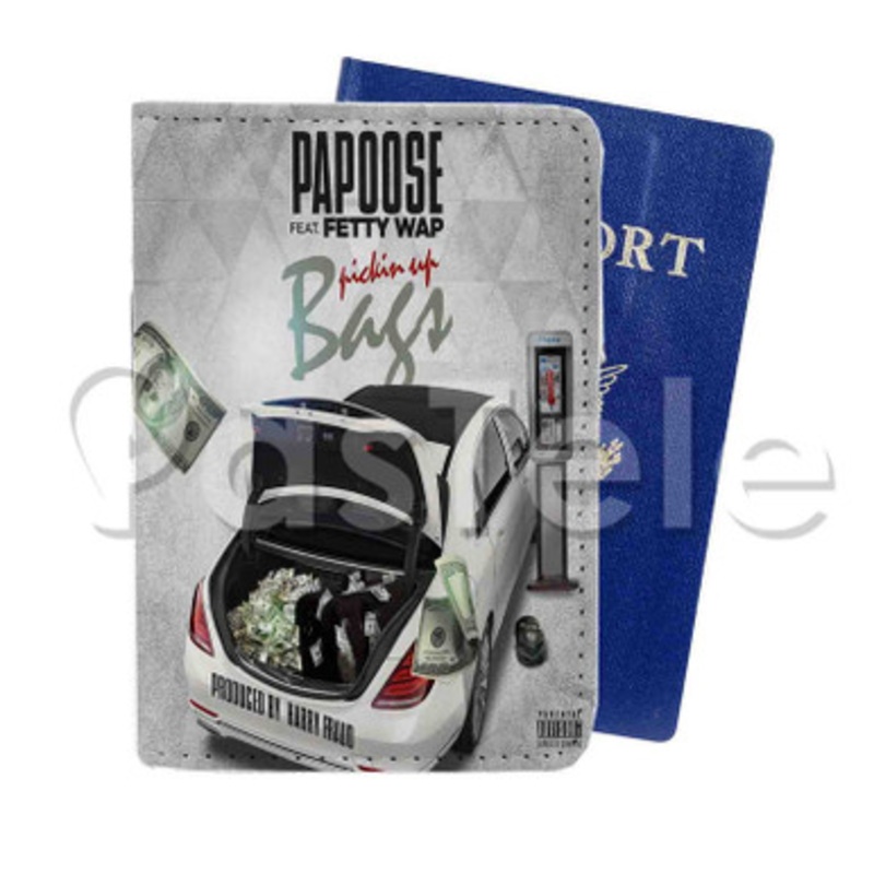 Pickin Up Bags Papoose Feat Fetty Wap Custom PU Leather Passport Travel Baggage Tag Cover