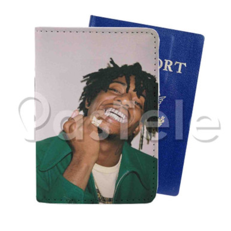 Playboi Carti Smile Custom PU Leather Passport Travel Baggage Tag Cover