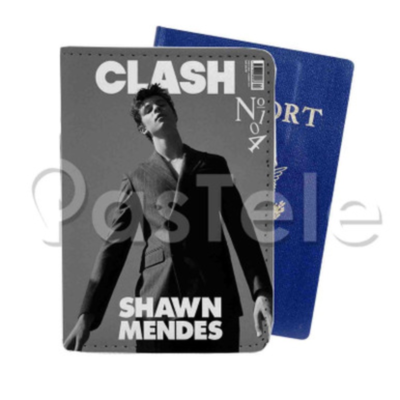 Shawn Mendes Custom PU Leather Passport Travel Baggage Tag Cover