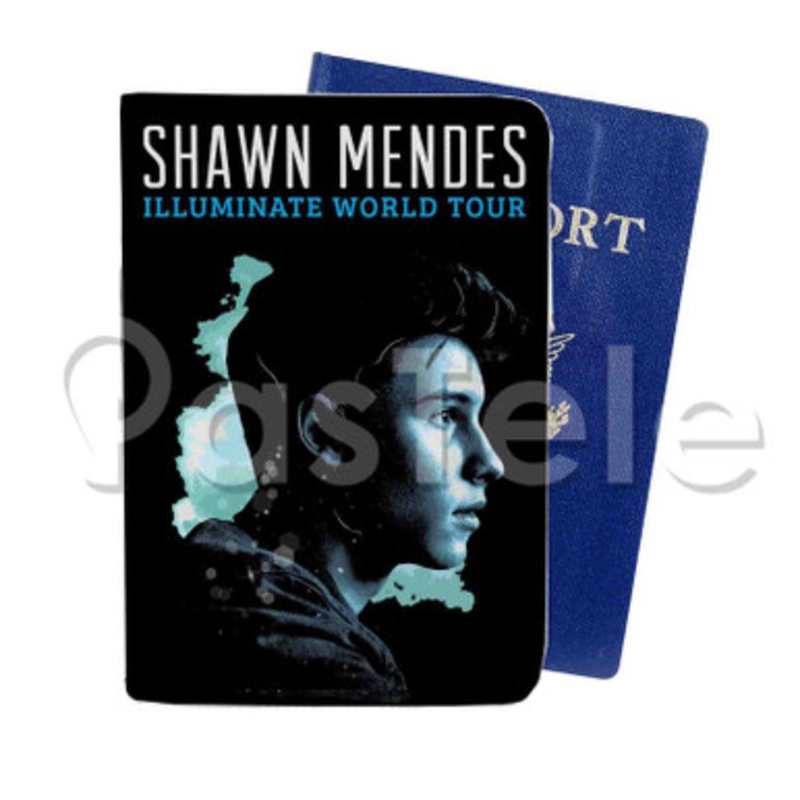 Shawn Mendes Tour Custom PU Leather Passport Travel Baggage Tag Cover