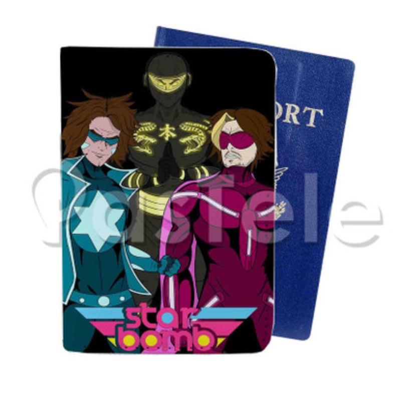 Starbomb II Custom PU Leather Passport Travel Baggage Tag Cover