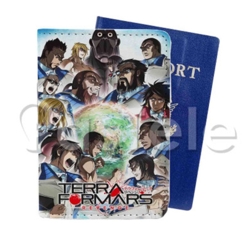 Terra Form Custom PU Leather Passport Travel Baggage Tag Cover
