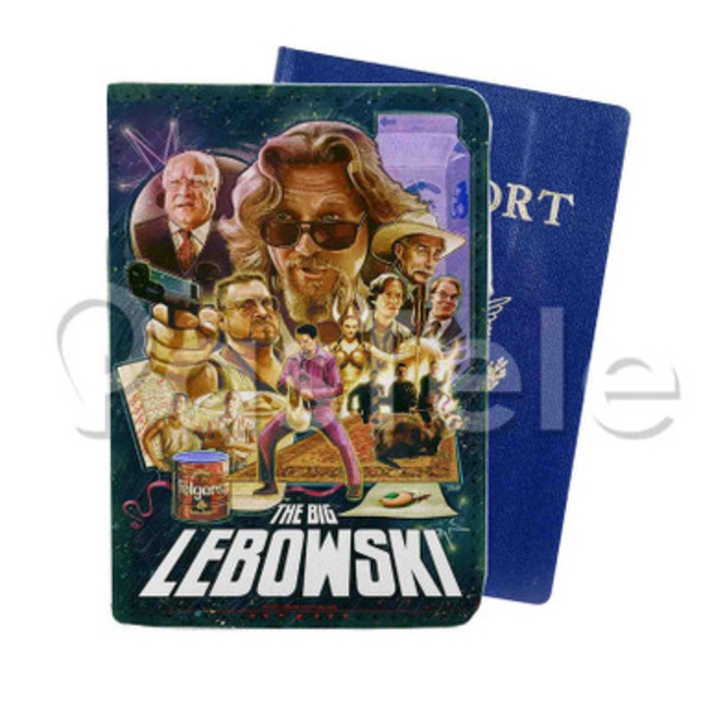 The Big Lebowski Custom PU Leather Passport Travel Baggage Tag Cover