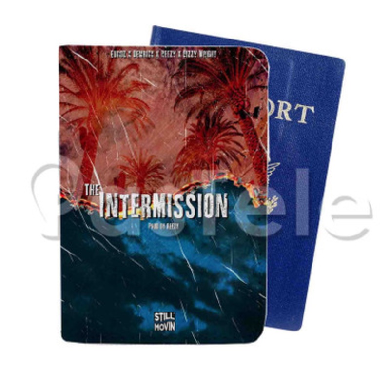 The Intermission Euroz Feat Demrick Reezy Dizzy Wright Custom PU Leather Passport Travel Baggage Tag Cover