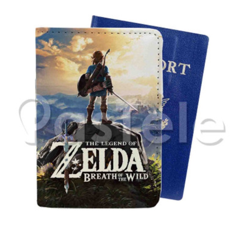 The Legend of Zelda Breath of the Wild Custom PU Leather Passport Travel Baggage Tag Cover