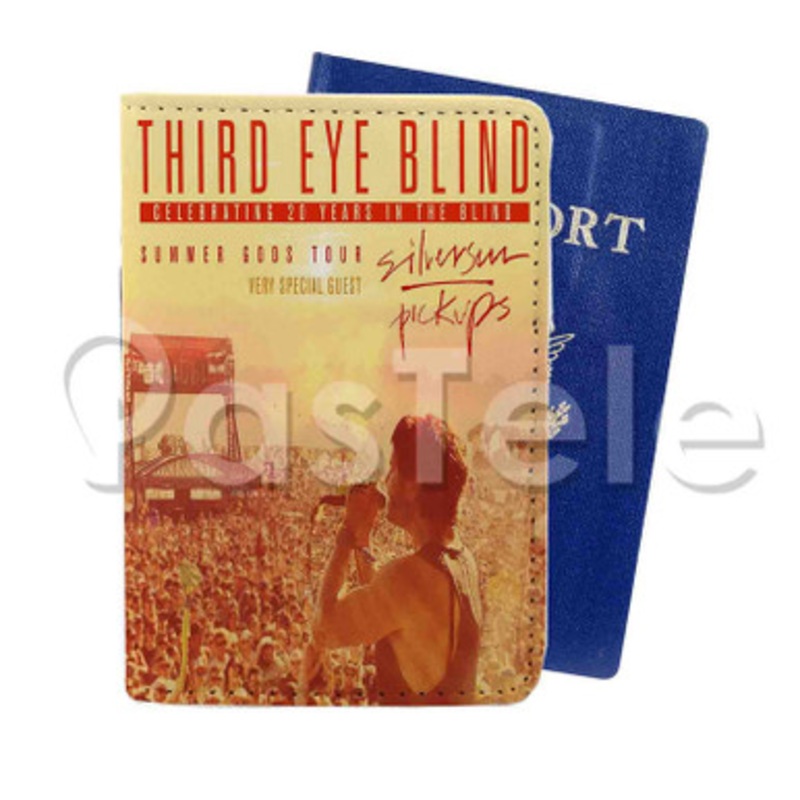Third Eye Blind Summer Gods Tour Custom PU Leather Passport Travel Baggage Tag Cover
