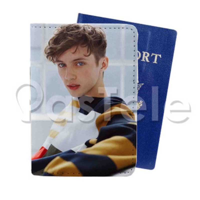Troye Sivan Custom PU Leather Passport Travel Baggage Tag Cover