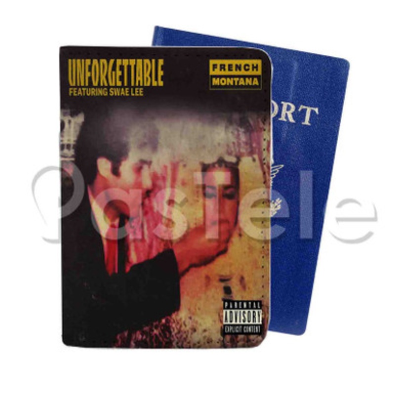 Unforgettable by French Montana Custom PU Leather Passport Travel Baggage Tag Cover