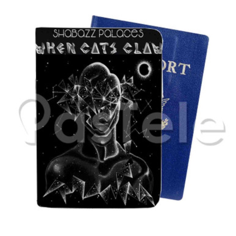 When Cats Claw Shabazz Palaces Custom PU Leather Passport Travel Baggage Tag Cover