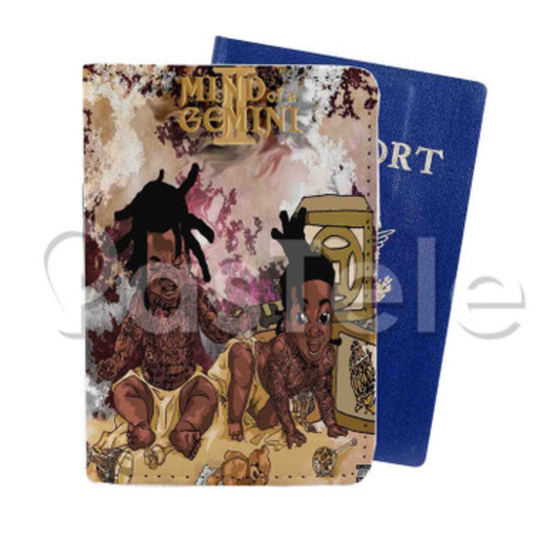 Witty Deniro Farrar Feat Denzel Curry Custom PU Leather Passport Travel Baggage Tag Cover