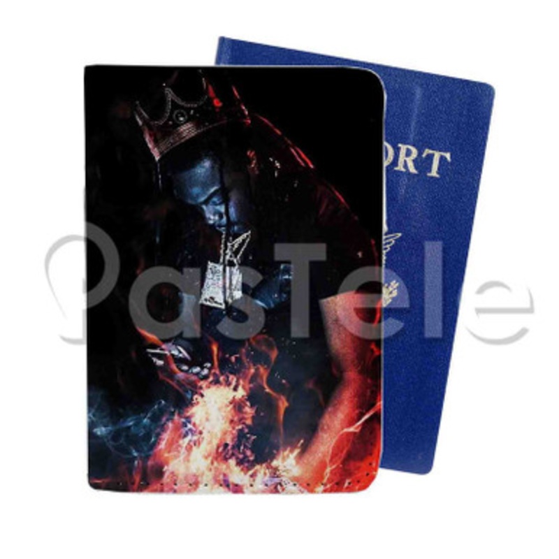 Young Scooter Custom PU Leather Passport Travel Baggage Tag Cover
