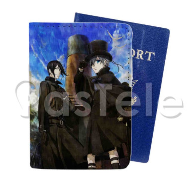 Black Butler Book of the Atlantic 3 Custom PU Leather Passport Travel Baggage Tag Cover