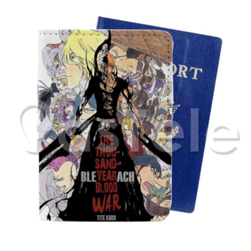Bleach Custom PU Leather Passport Travel Baggage Tag Cover