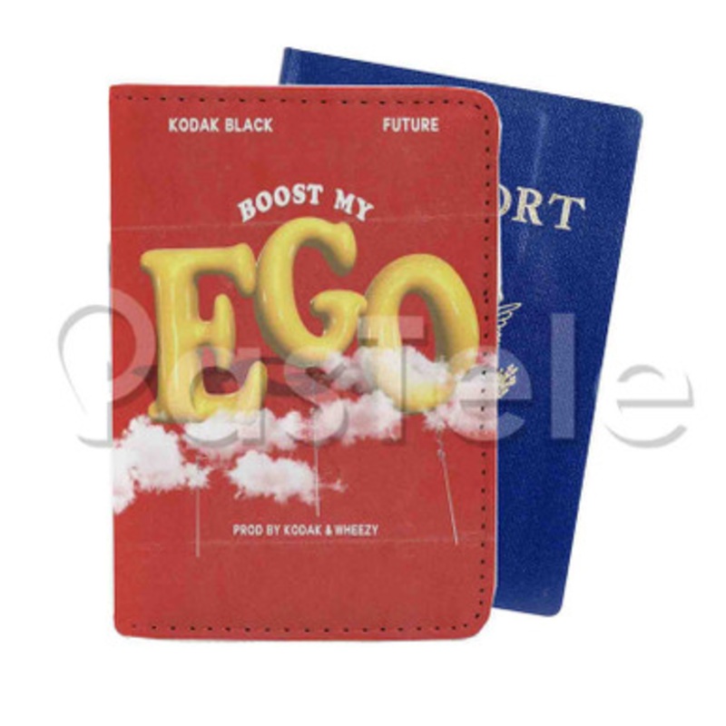 Boost My Ego Kodak Black Feat Future Custom PU Leather Passport Travel Baggage Tag Cover