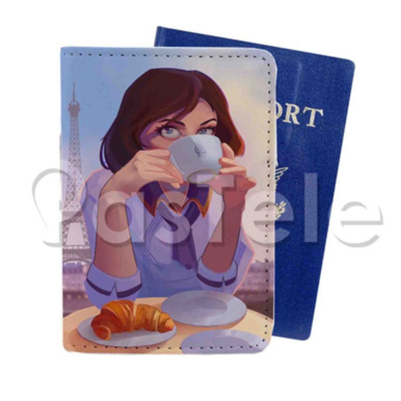Elizabeth In Paris Bioshock Custom PU Leather Passport Travel Baggage Cover