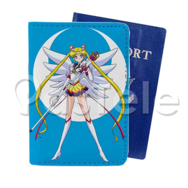 Eternal Sailor Moon Custom PU Leather Passport Travel Baggage Cover