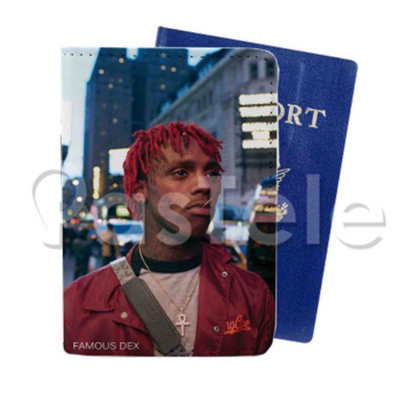 Famous Dex Custom PU Leather Passport Travel Baggage Tag Cover