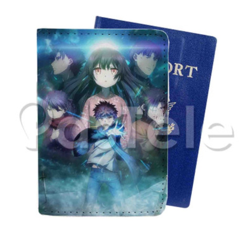 Fate kaleid liner Prisma Illya Movie Sekka no Chikai Custom PU Leather Passport Travel Baggage Tag Cover