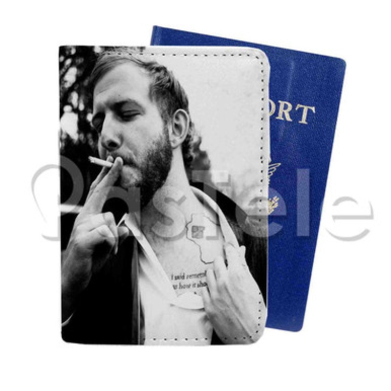 Justin Vernon Bon Iver Custom PU Leather Passport Travel Baggage Cover
